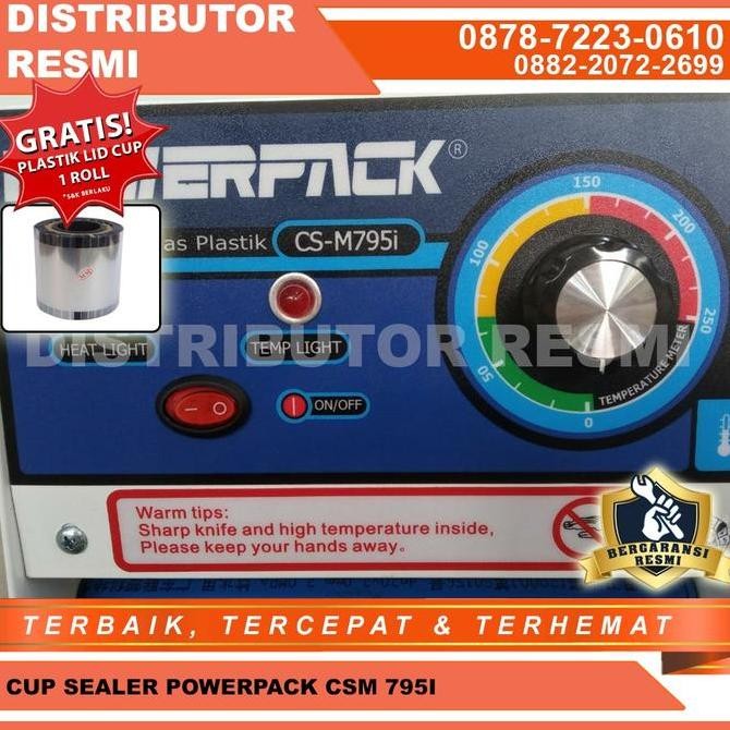 Mesin Penyegel Gelas Cup/ Manual Cup Sealer Cs-M795I Powerpack