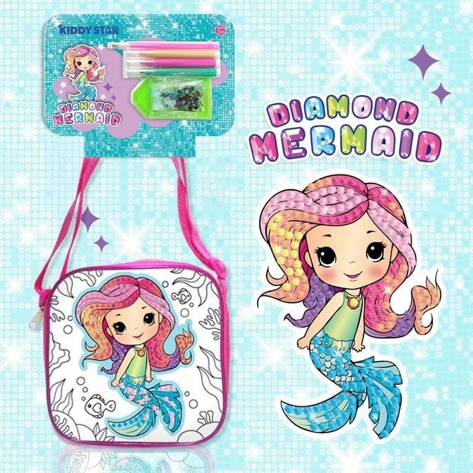 KIDDY STAR SET DIAMOND PAINTING CROSS BODY SQUARE BAG