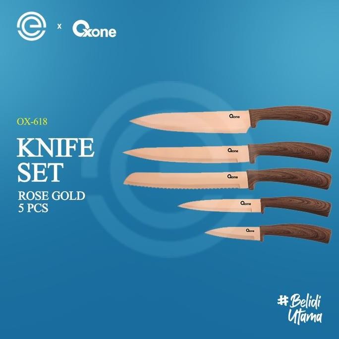 OXONE Rose Gold Knife Set - OX-618