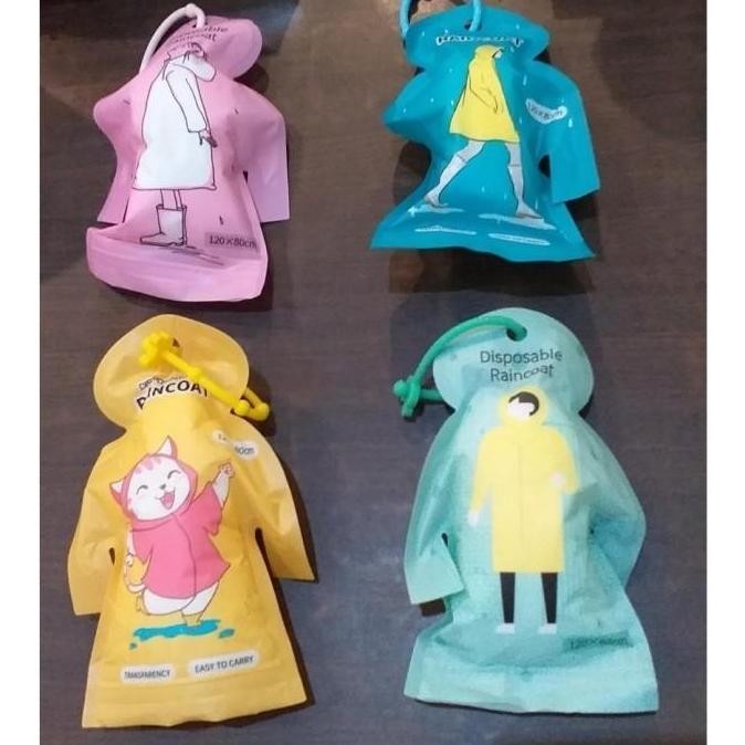 Promo Hello Sun Disposable Raincoat - Yellow Cod