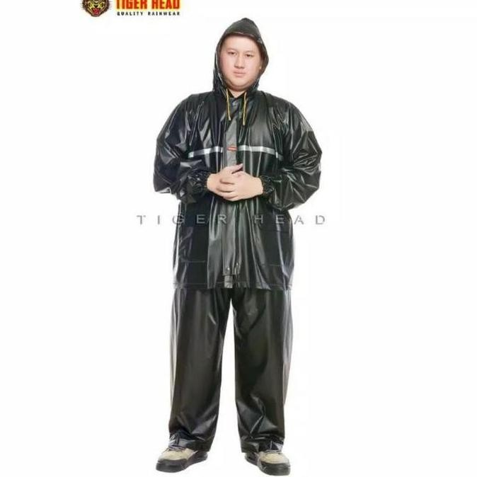 Promo Jas Hujan Mantel Mantol Setelan Baju Celana Besar Super Jumbo 6Xl Tiger Sumo Big Size Xxxxxxl 
