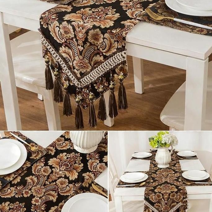 Bordir Mewah European Taplak Meja / Kopi Renda Taplak Meja Makan Panjang Taplak Meja Kain / Taplak M