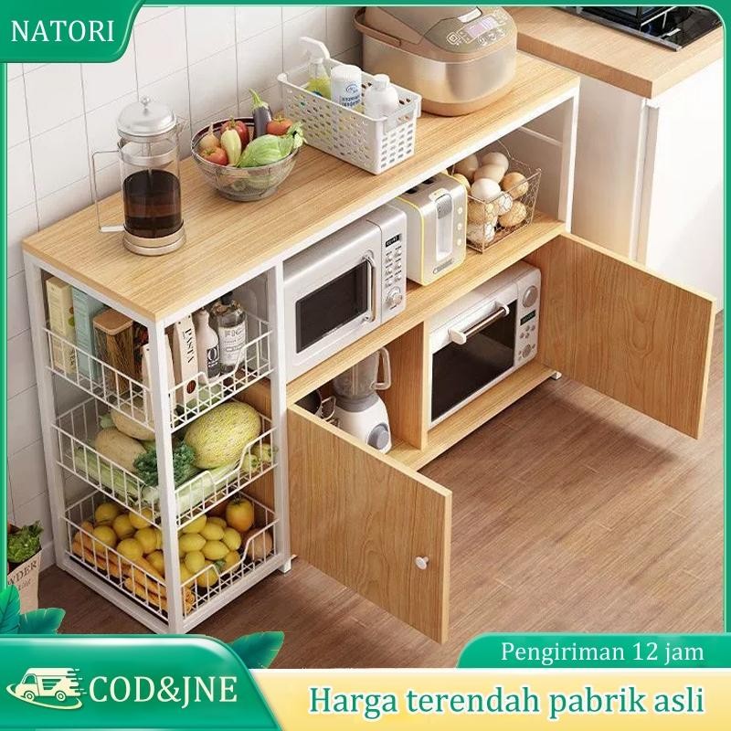 Rak Dapur Kayu/Lemari Dapur/Lemari Dapur Minimalis/Rak Dapur Minimalis/Rak Microwave