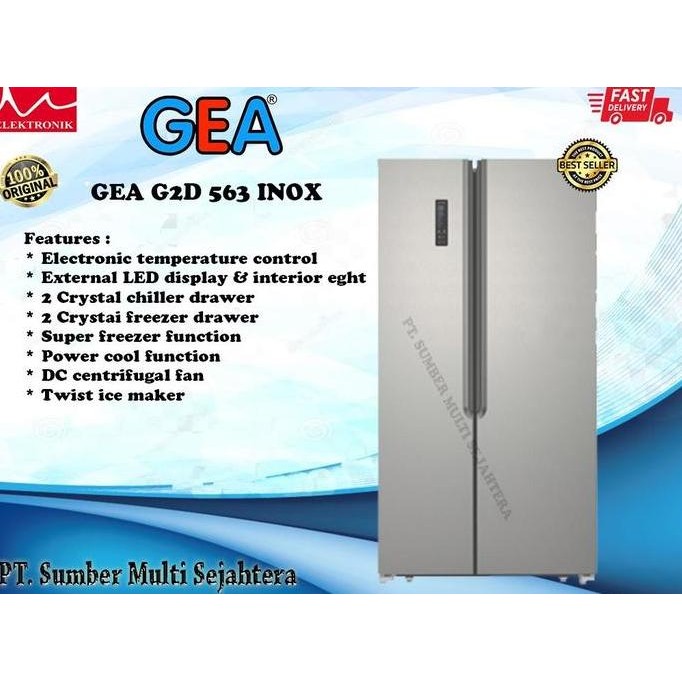 Promo GEA KULKAS 2 PINTU SIDE BY SIDE GEA G2D-563 COD