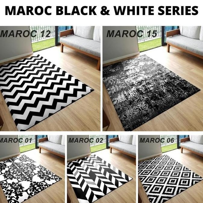 Karpet Lantai Karpet MAROC 160x210 Monokrom