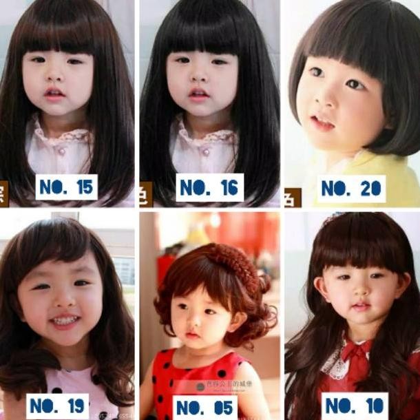Rambut Palsu Anak Perempuan / Wig Anak / Aksesoris Rambut Bayi Anak Perempuan