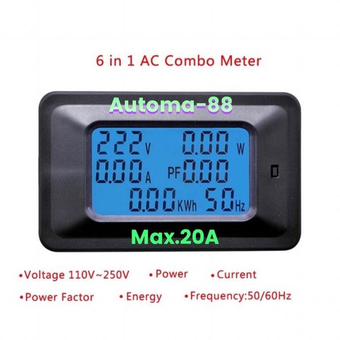 CAVERLY- Watt meter Energy meter KWH meter Tegangan AC