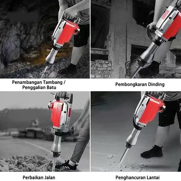 BEARERS- Mesin Jack Hammer BOR BOBOK Beton DEMOLITION DRILL IMPACT TIPE Mesin Bor Mesin Bobok Jack H