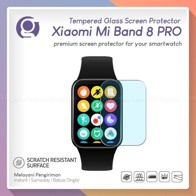 LEIRI- Tempered Glass for Xiao Mi Band 8 PRO Anti Gores Screen Protector Layar MI BAND8 PRO