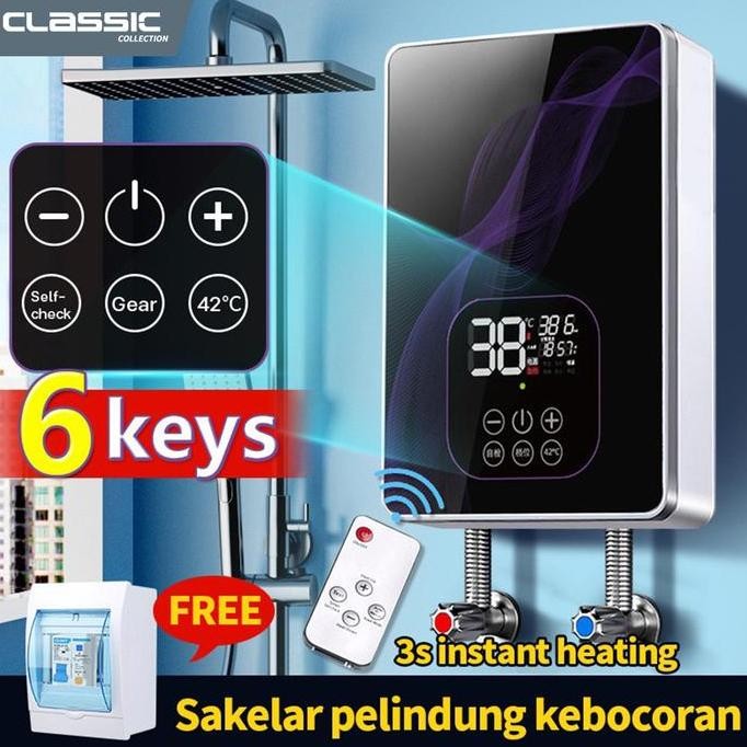 FUSHIGURO- Water heater / pemanas air listrik hemat energi untuk kamar mandi anda / pemanas air list