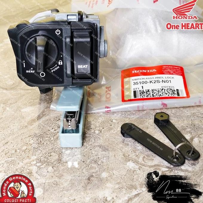 Kunci Kontak Keyless Set Assy Vario 160 Scoopy New K2F Vario 125 eSP New K2V Stylo 160 Original AHM 