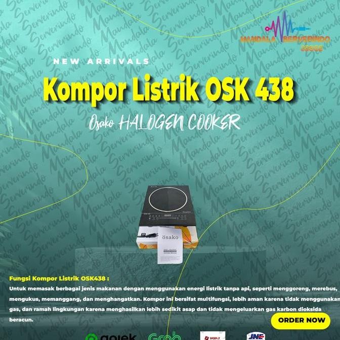 Osako HALOGEN COOKER Kompor Modern Model OSK 438 Grosir Termurah