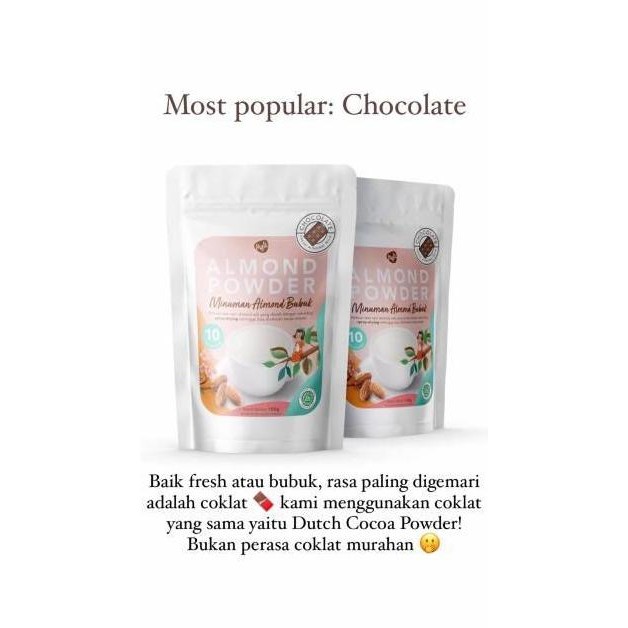 Susu Almond Diet Non Gula Susu Bubuk Tanpa Ampas Rendah Kalori Enak