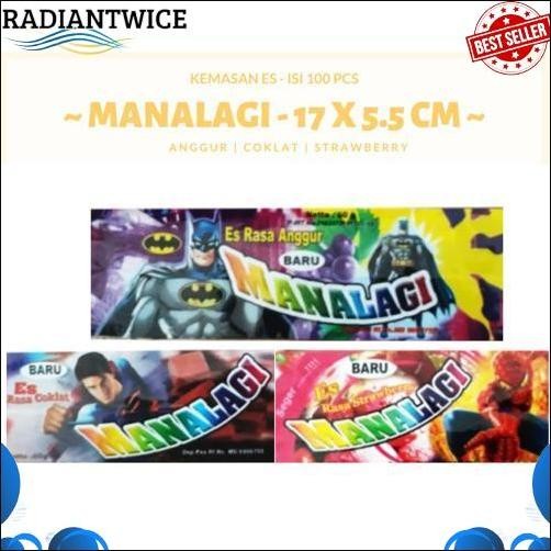 GROSIR Ukuran Kecil isi 100 pcs Plastik Ice Cream Stick Bungkus Es Krim Untuk Jualan Plastik Es Krim