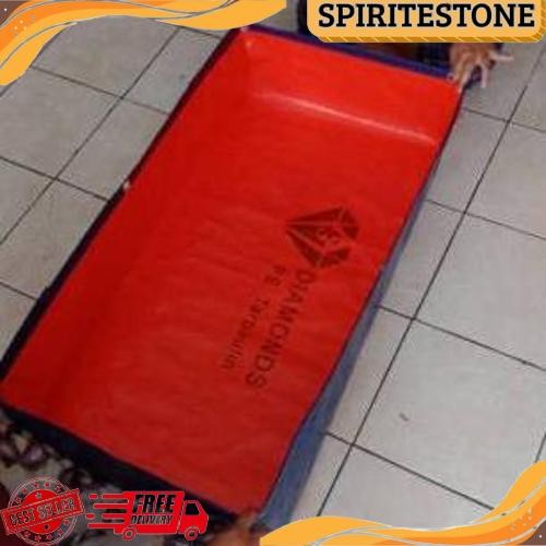 Big Sale TERPAL KOLAM IKAN  A15 1x0,50x0,25/TERPAL KOLAM KOTAK ikan kecil/Terpal kotak mini tebal/Te