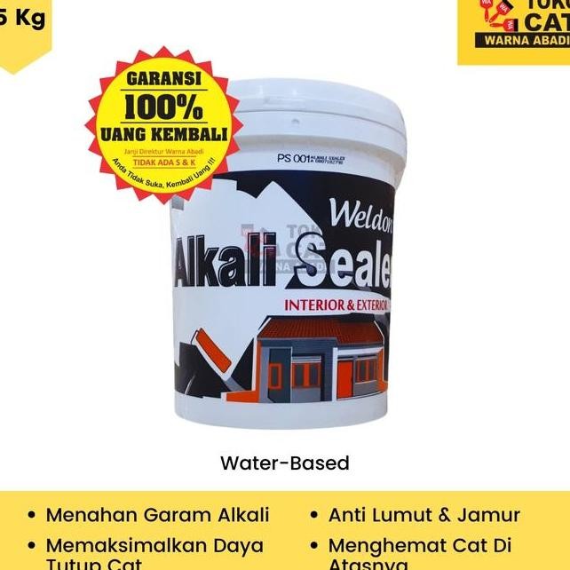 Cat Alkali Sealer Weldon 25 Kg Untuk Cat Dasar Dinding Baru