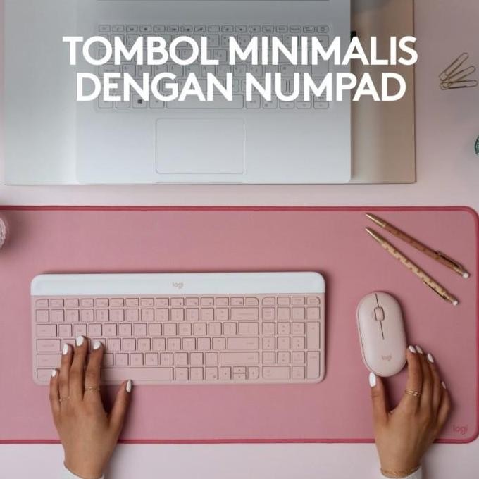 // Logitech MK470 Combo Slim Keyboard Mouse Wireless Slim //