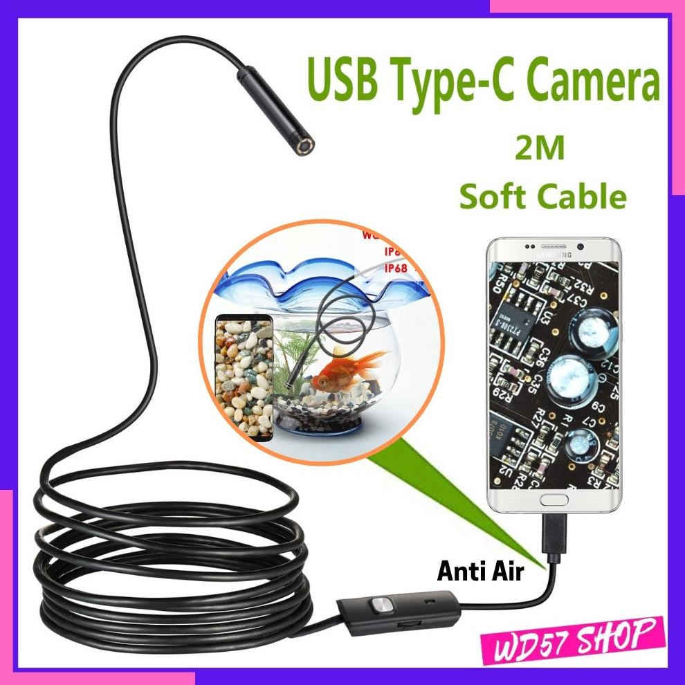 Kamera Mini Kecil Pengintai Tersembunyi Camera Endoskop HD Cctv Sisi Tv Hp Android USB Endoscope Lam