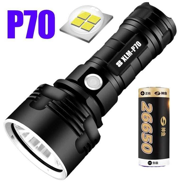 SENTER LED XLM-P70 - CAHAYA TERANG DAN JARAK JAUH - TAHAN LAMA Senter