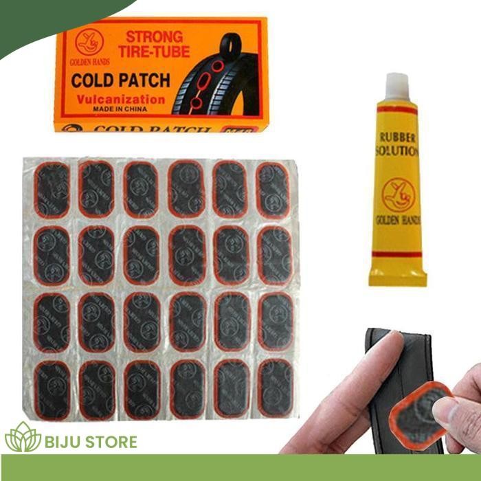 STIKER STICKER LEM TAMBAL BAN KARET DALAM SEPEDA MOTOR STRONG TIRE TUBE COLD PATCH COLDPATCH LARGE L