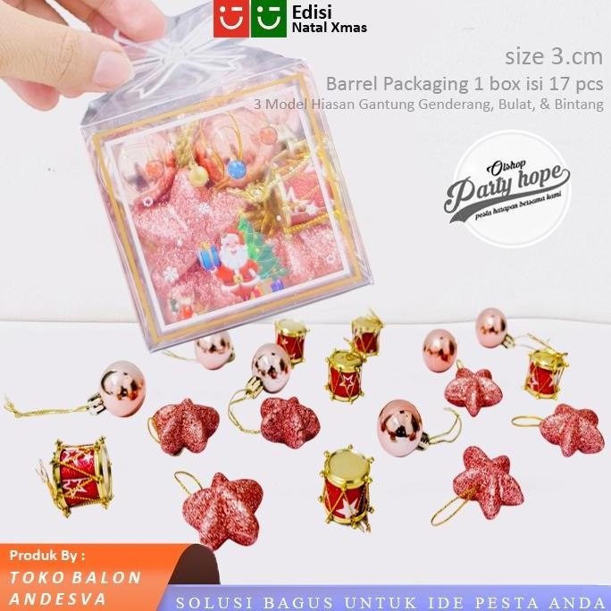 Hiasan Gantung Pohon Natal Set Kado / Ornamen Dekorasi Parcel Natal / Hiasan Natal Hampers Gift / Hi