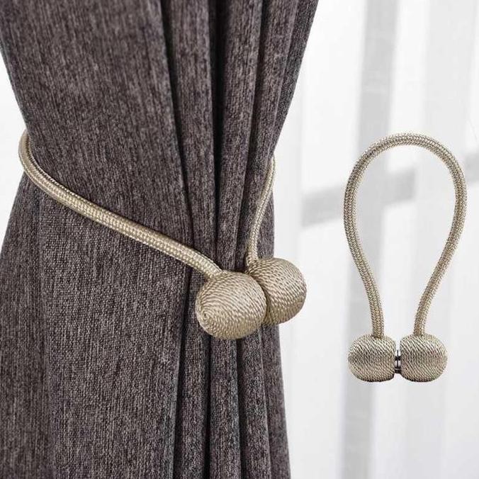 Tali Pengikat Tirai Gorden Hordeng jendela rumah model magnet unik