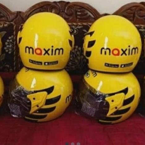 HELM MAXIM HELM KUNING ORI HELM DRIVER OJOL BERKUALITAS