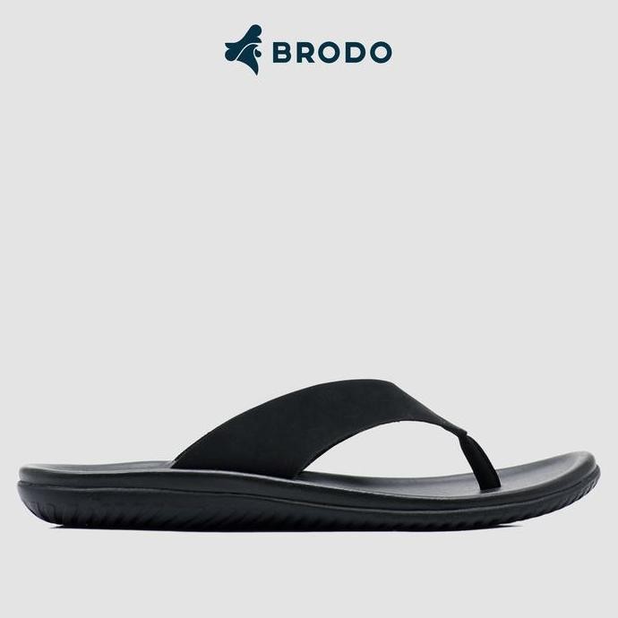 Sandal Pria BRODO Flipper Full Black