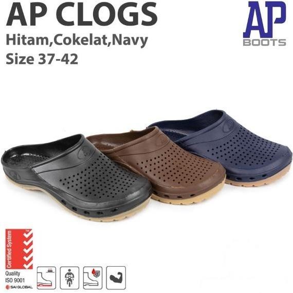 Sandal Slop AP Clogs - Sandal AP Boots Karet Anti Slip