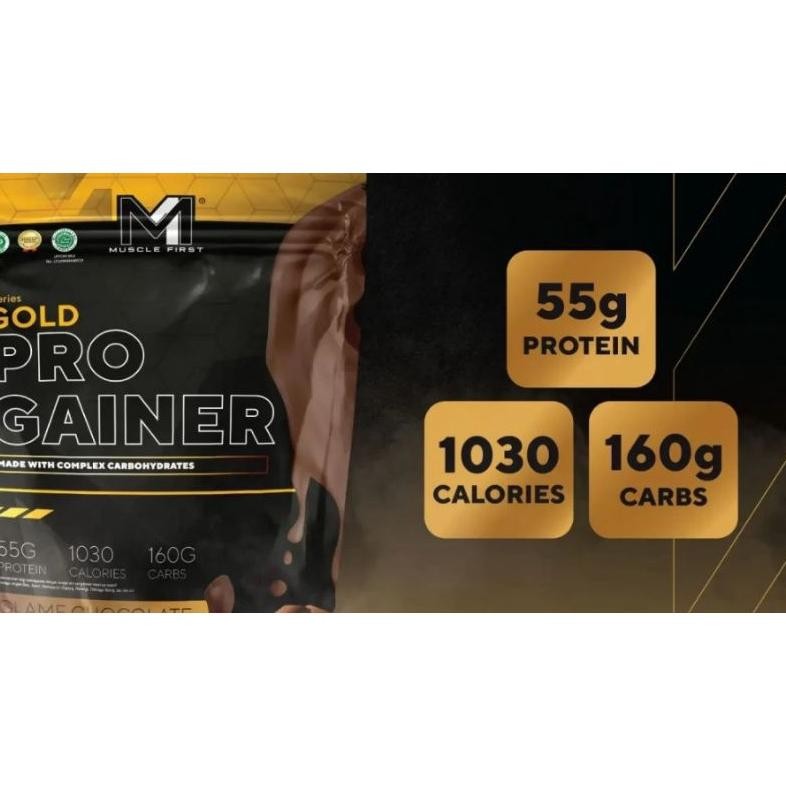 Musclefirst Gold Pro Gainer 6 Lbs Susu Gym Menaikkan Berat Badan Original