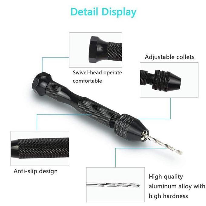 Bor Tangan Manual Bor Pahat Manual Multifungsi PAKET 25 Mata Bor Mini