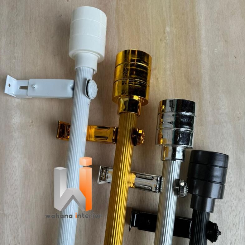 Batang Gorden Model Garis Drum Minimalis Untuk Gorden Pintu Dan Jendela