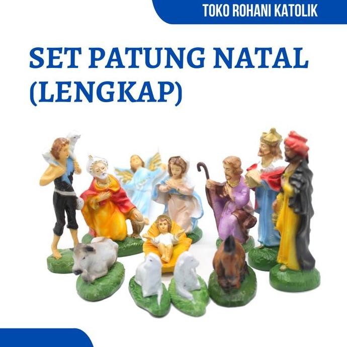 SET PATUNG NATAL 10 CM / DEKORASI PATUNG NATAL / PATUNG YESUS REZ