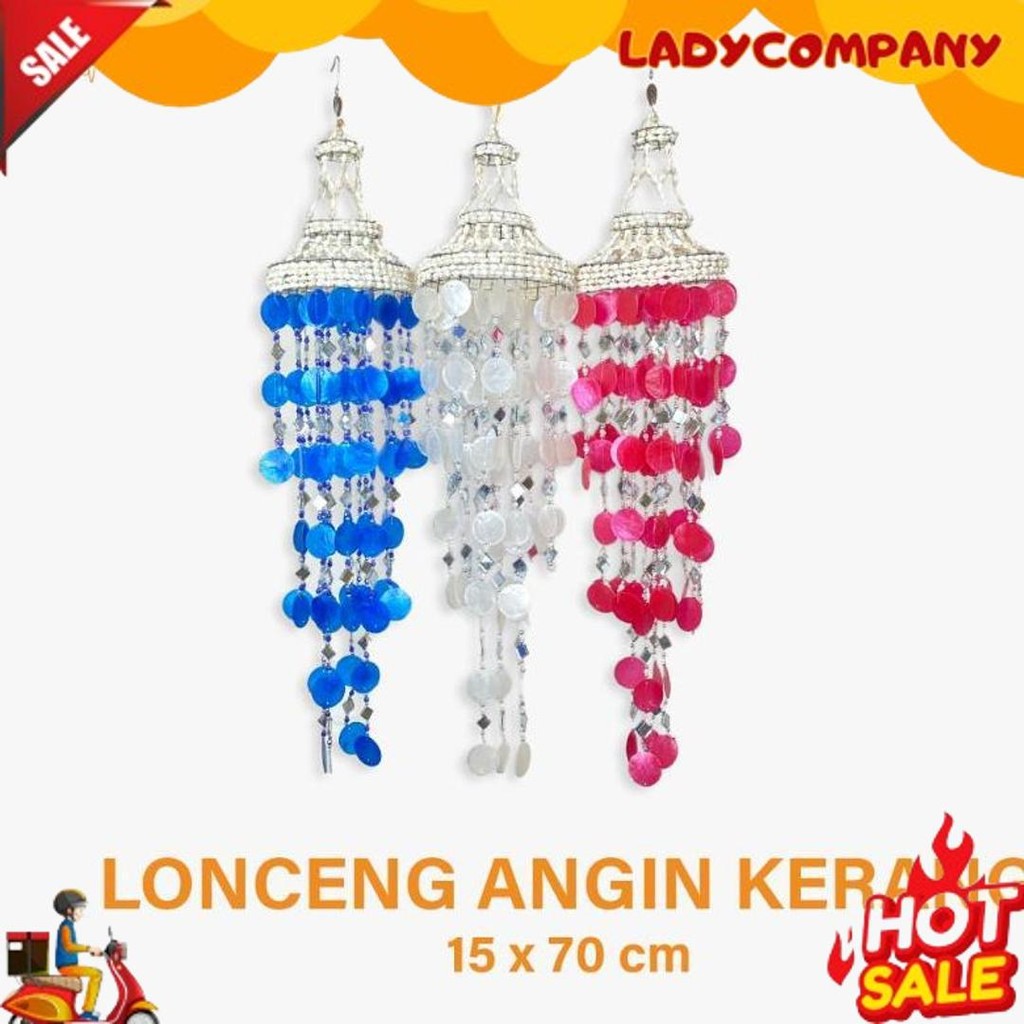 Termurah Lonceng Angin Kerang - Wind Chime - Kerang Gantungan - Kerang Kap Lampu - Kerang Dekorasi -