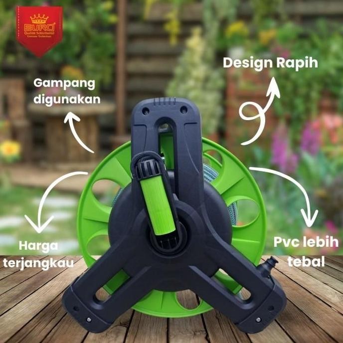 Gulungan Selang Air Set Manual Hose Reel 20 Meter