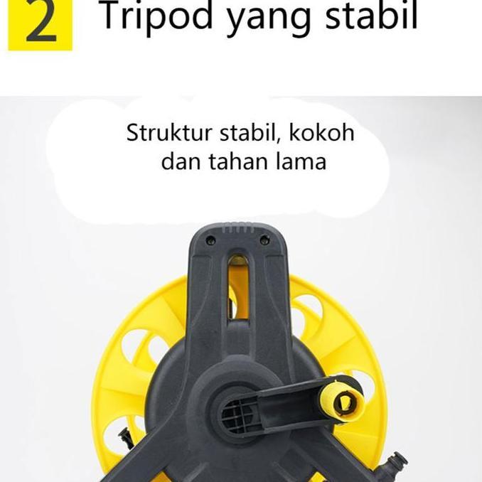 40M Hose Reel Set Gulungan Pipa Air Set Gulungan Selang Dengan Selang Air Selang Air Tahan Lumut