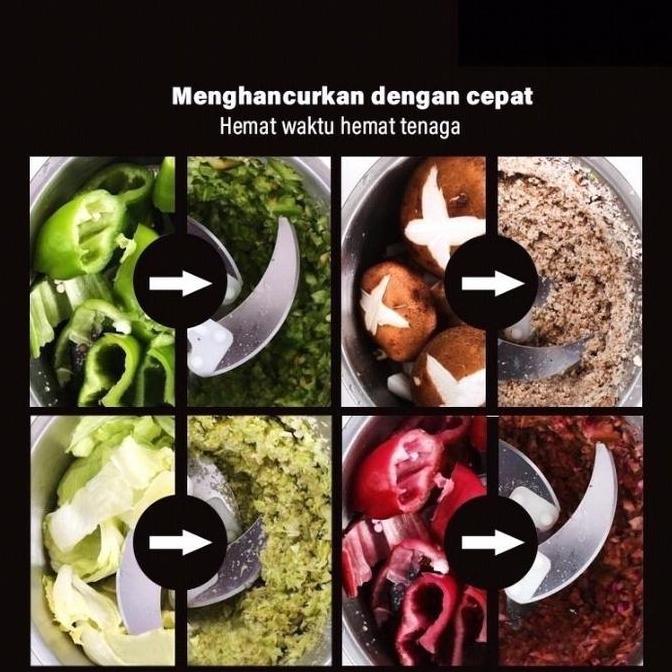 Blender Daging Stainless Jumbo Chopper Blender Elektrik Penggiling