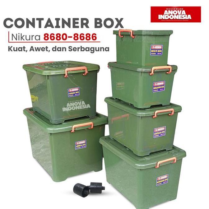 BOX CONTAINER NIKURA CANADA. 8686. JUMBO HIJAU. SETARA SHINPO CB 130