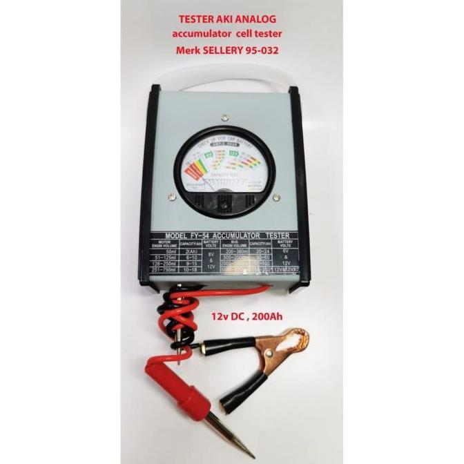TERBARU - Battery Tester Analog / Jarum SELLERY 95-032 | Alat Tes Aki / Accu