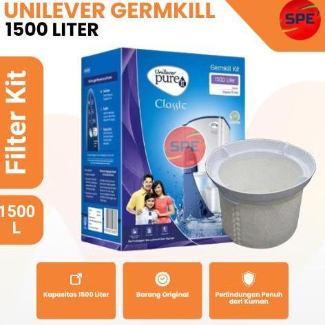 PAKET UNILEVER PURE IT GERMKILL KIT FILTER PURE IT CLASSIC 1500 LITER OBAT PURE IT GERM KILL / FILTE
