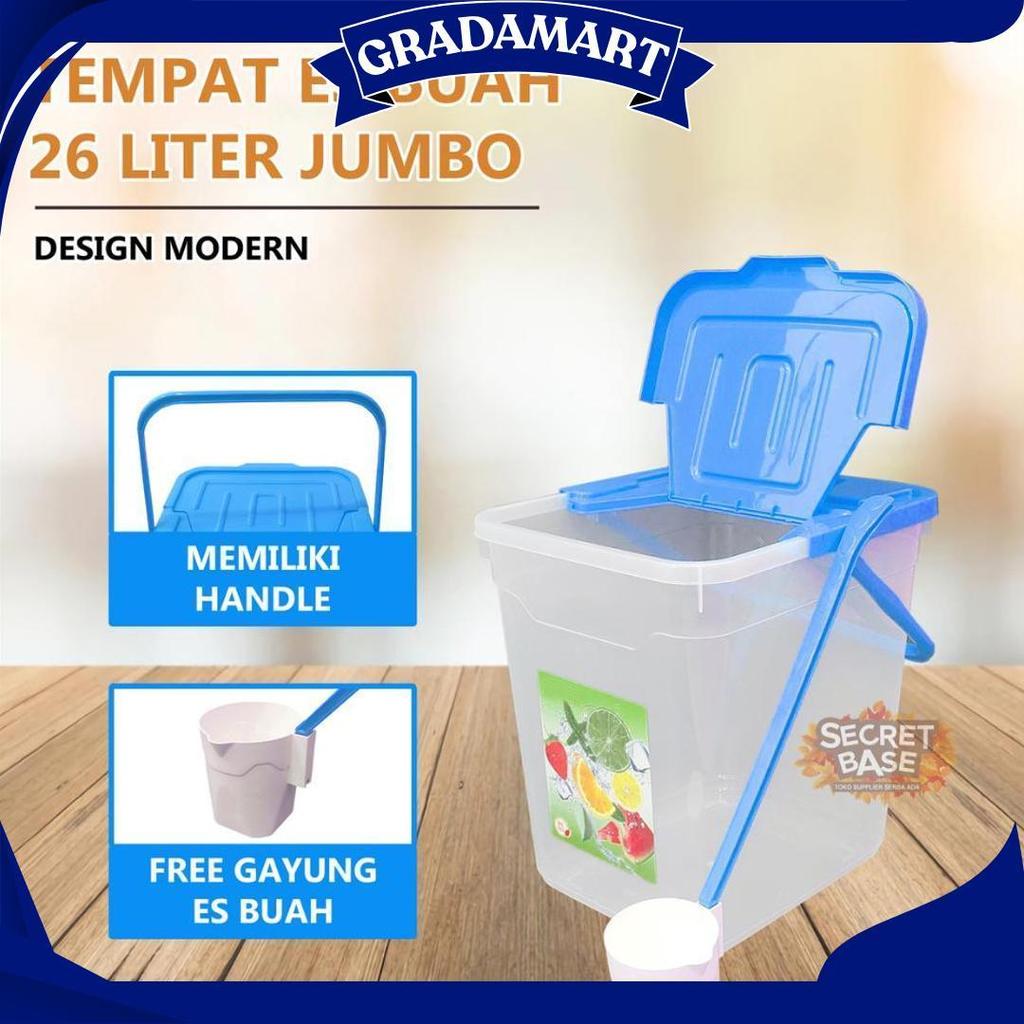 Toples Es Buah - Bonus Gayung / Tempat Es Buah Besar/ Aquarium Es Buah Promo