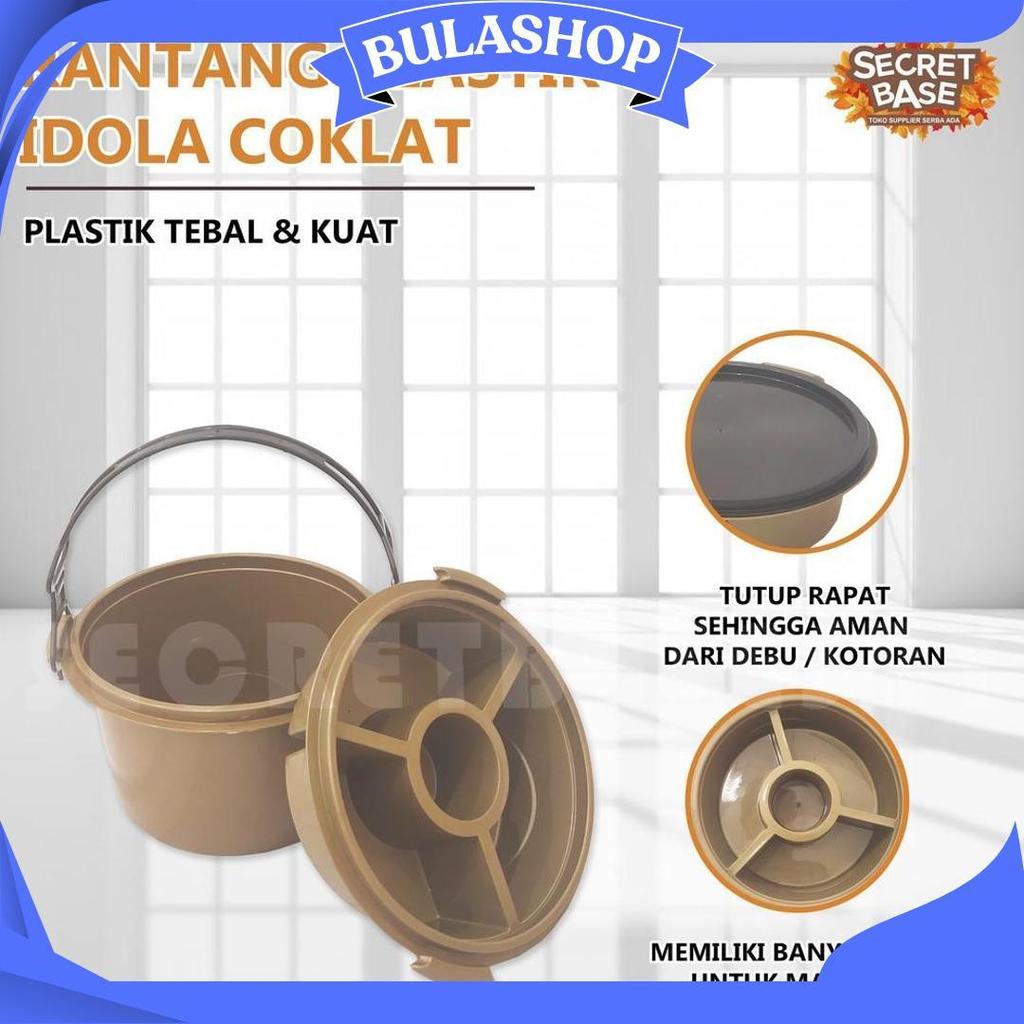 Rantang Hajatan Bulat - Rantang Susun Plastik / Tempat Makan / Bekal / Timba Hajatan Promo Puncak