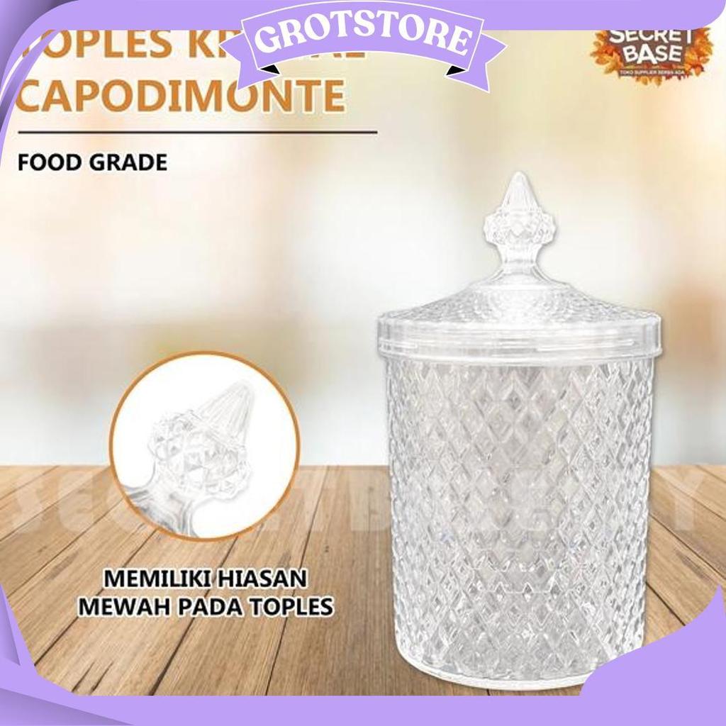 (Isi 6Pcs) Toples Kristal - Toples Lebaran Kue / Toples Plastik Bening Sale