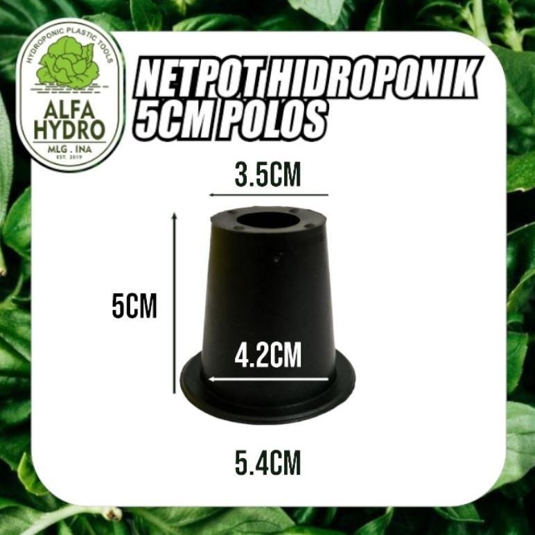 Promo Cod Netpot Hidroponik Polos 5Cm Tanpa Lubang Samping Warna Hitam Netpot Murah - Netpot Terlari