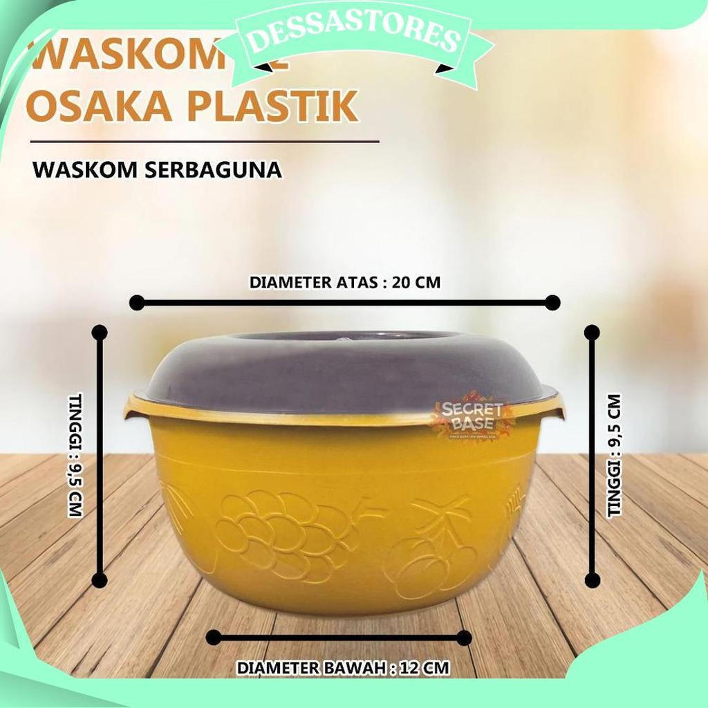 (Isi 12Pcs) Baskom Sekat Tutup - Baskom Hajatan / Waskom / Wakul / Bakul Nasi Plastik Promo