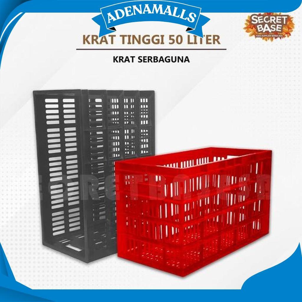 Krat Tinggi 50 Liter - Krat Rak Piring / Keranjang Pakaian Serbaguna Promo