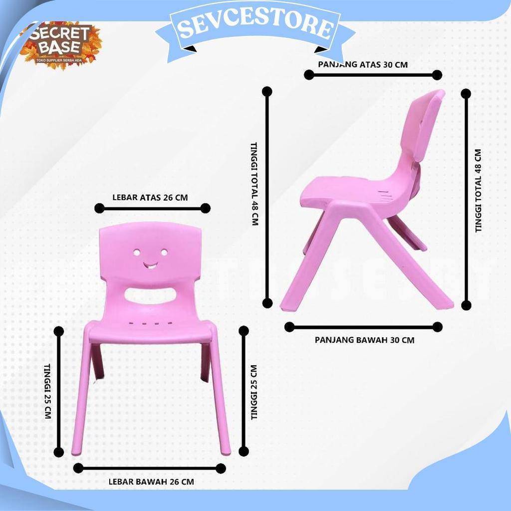 Kursi Anak - Bangku Sender Kecil Plastik / Kursi Pendek Belajar Playgroup Promo