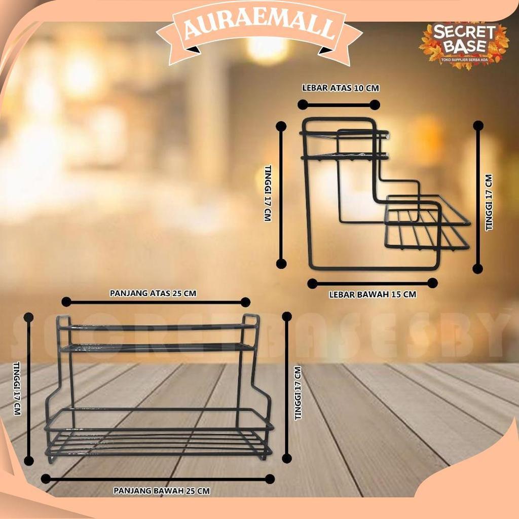 Rak Besi Meja - Kitchen Set / Rak Bumbu Susun / Rak Besi Serbaguna Cod