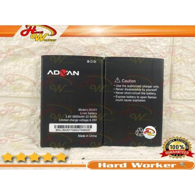 DT100 }} Baterai Battery ADVAN Double Power L30U01 Vandroid Nasa Plus 5505 ORI