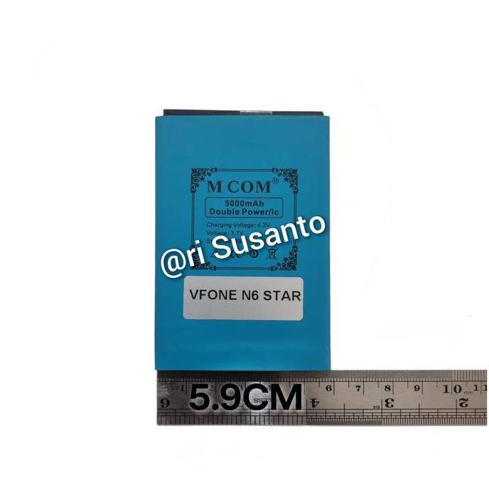 DF365>> Baterai MCOM for VFONE N6 STAR Double Power 5000mAh